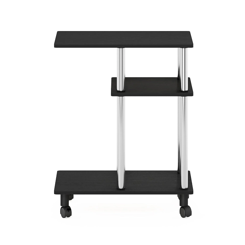 Furinno Turn-N-Tube U Shape Sofa Side Table with Casters