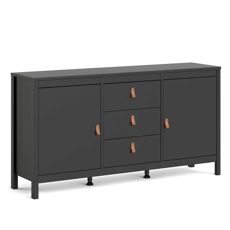 2-Door Sideboard with 3 Drawers | Transitional Style Storage Cabinet