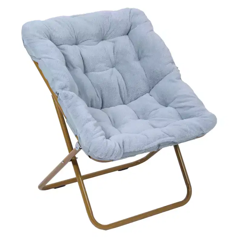 Emma and Oliver Oversized Folding Saucer Chair for Dorm, Bedroom