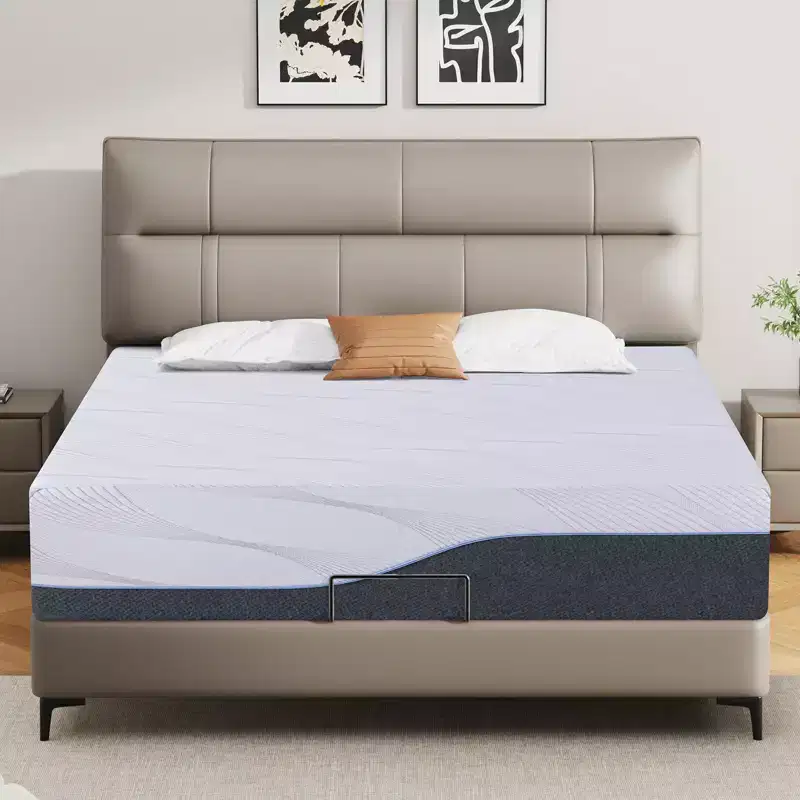 Dyonery Firm Memory Foam Mattress Twin XL Size Premier Cooling Green Tea/Gel Bed-Mattress