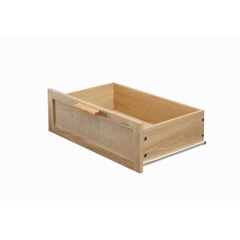 Bedroom Dresser with Rattan Fronts