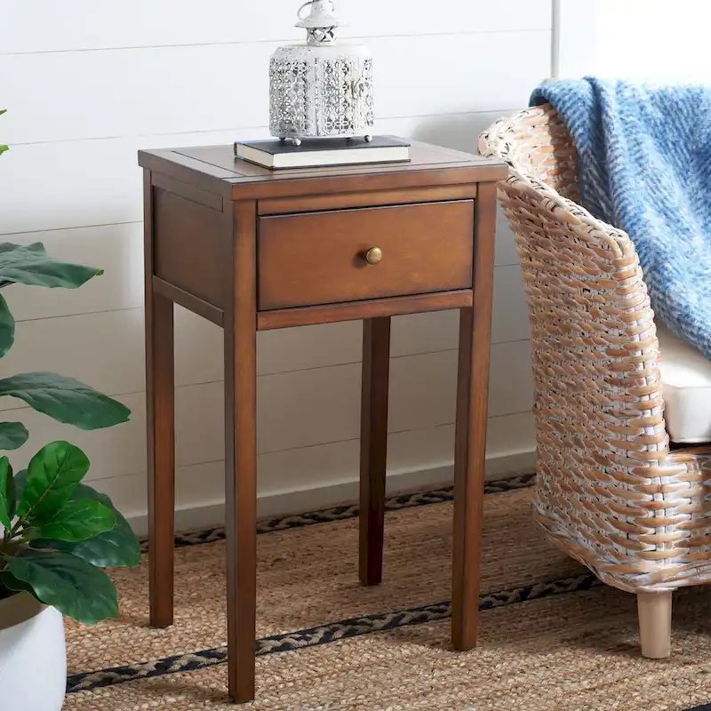 SAFAVIEH Monica End Table - 16.9 x 14.2 x 29.7 - 17Wx14Dx30H