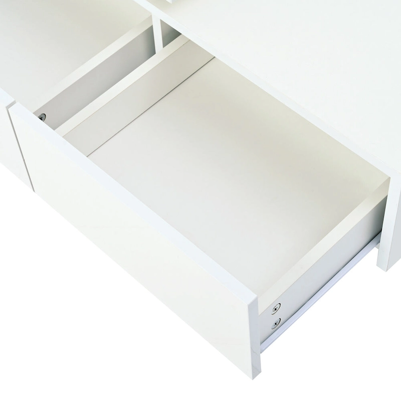 Square Wood Coffee Table with High Gloss finish