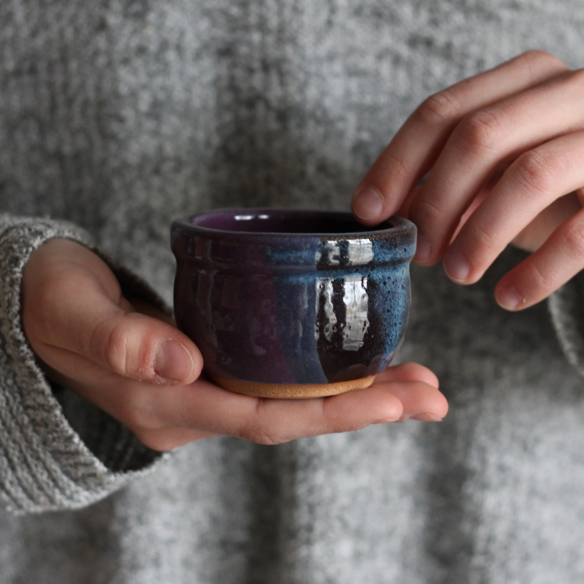 Handmade Mini Ceramic Salt Cellar