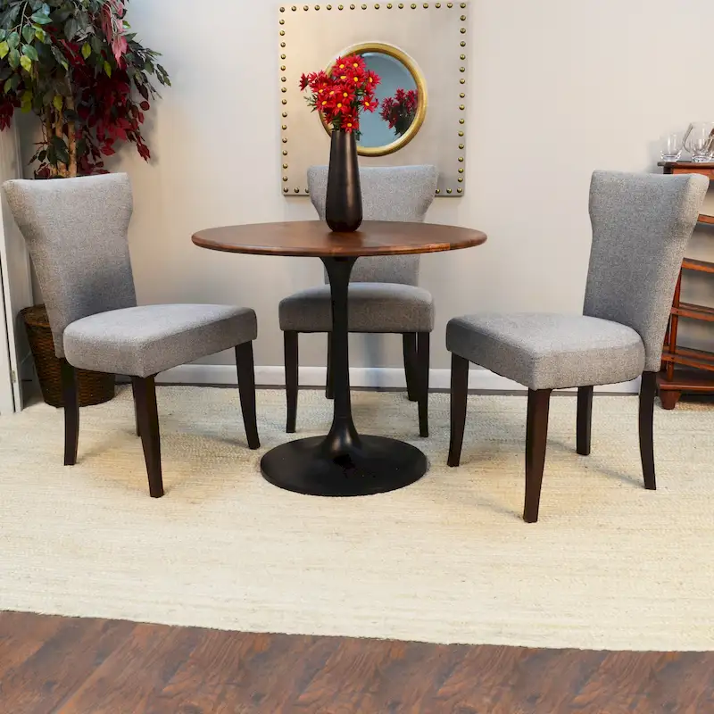 Carolina Living Alden Wood Top 36 Round Dining Table