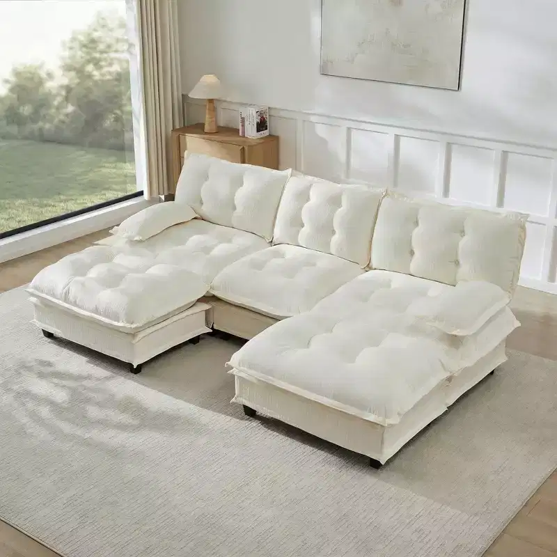 GDFStudio Havenridge Modular 107  U Chenille Sectional Sofa