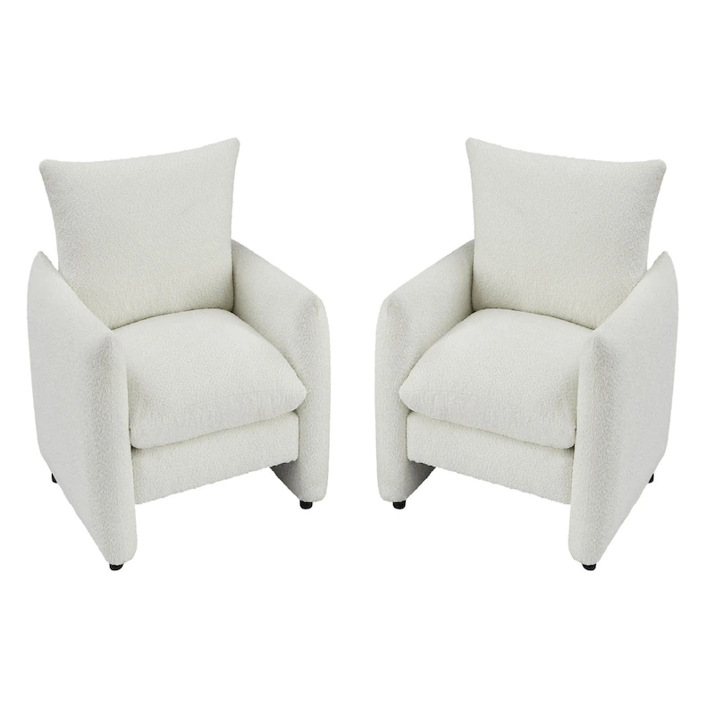 Lilian 33inW Modern Armchair Accent Chair Sofa Lounge Chair(Set of 2)