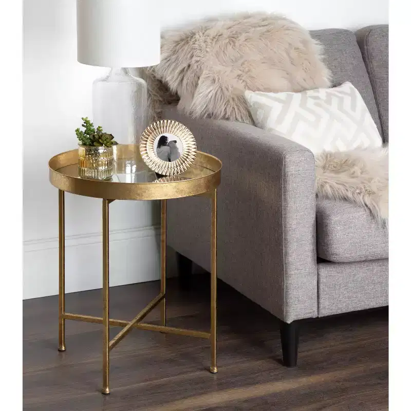 Kate and Laurel Celia Round Metal Side Table