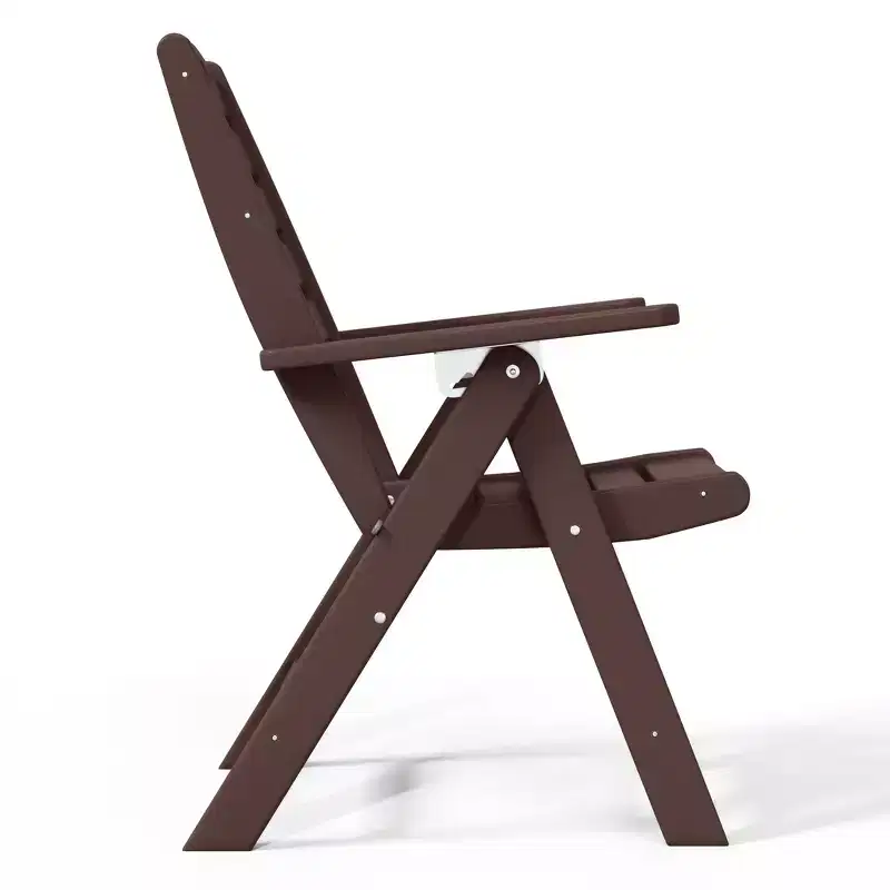 WestinTrends Malibu HDPE Adjustable Highback Folding Patio Dining Chair