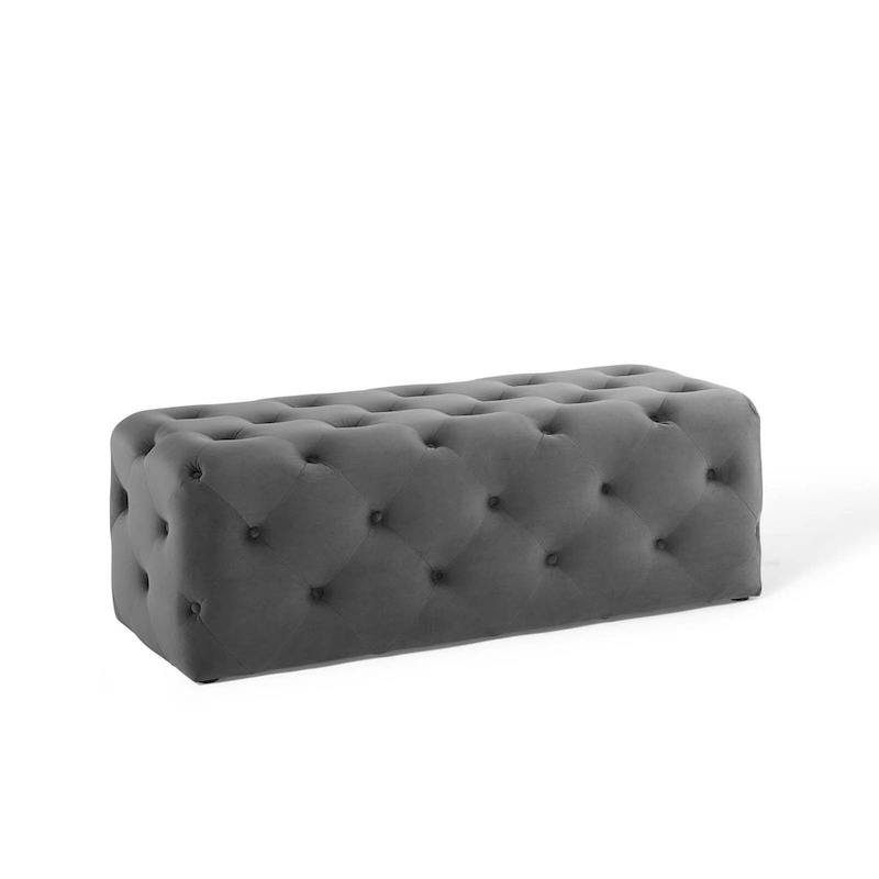 Carson Carrington Ullervad 48-inch Button Tufted Entryway Velvet Bench