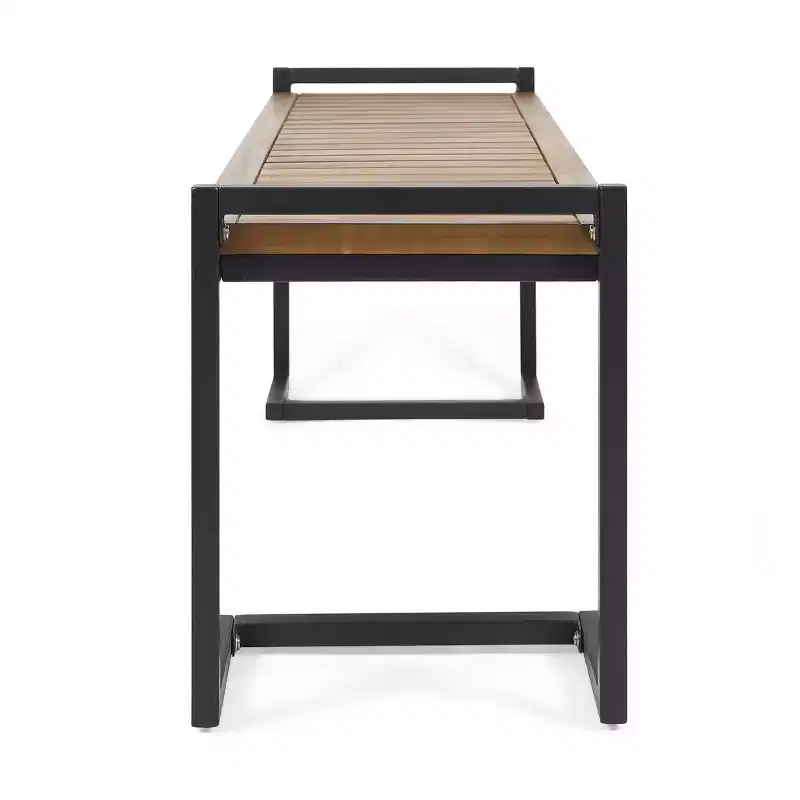 Hopkins Acacia & Iron Bench - Christopher Knight Home