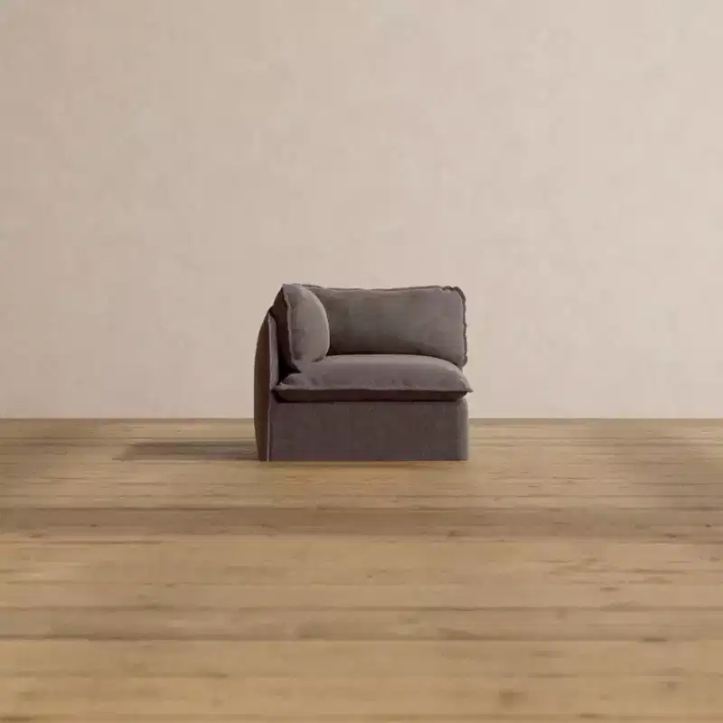 Anabei Modular Washable End Chair - Left | Deluxe+ Seat & Cloud Pillow
