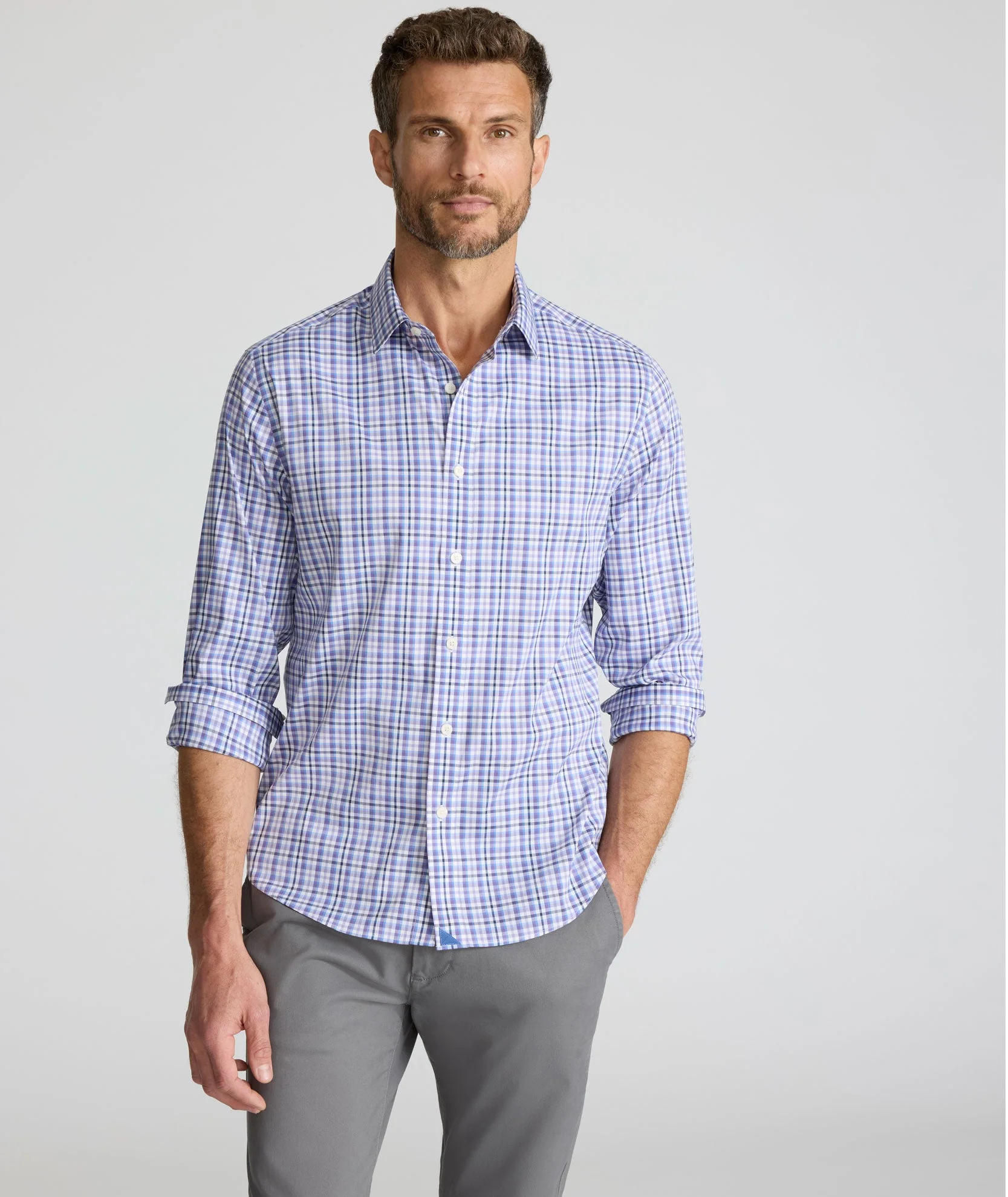 Cotton-Nylon Cooling Shirt (Purple)