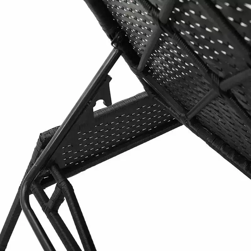 vidaXL Patio Sun Lounger PE rattan Extra Long Adjustable Footrests