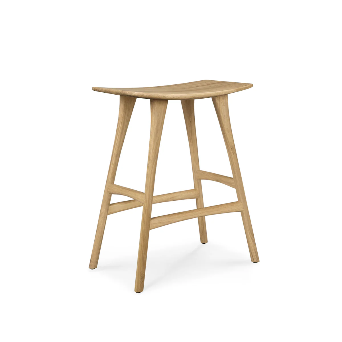 Modern Oak Oak Barstool with Backless for Kitchen