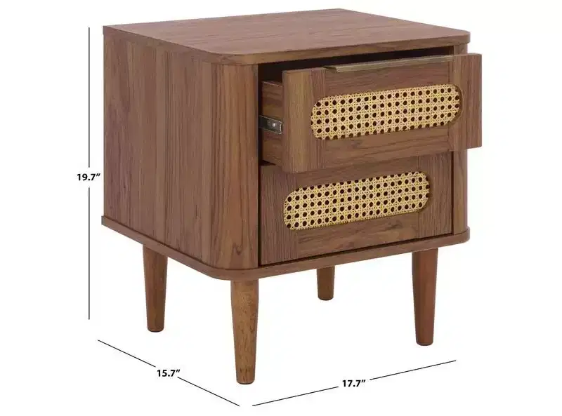 Brey 2 Drawer Nightstand - NST3107 - Safavieh