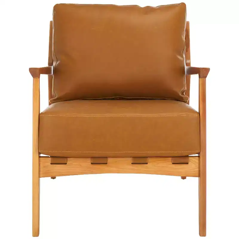 Danisia Accent Chair - ACH4518A - Caramel/Natural - Safavieh