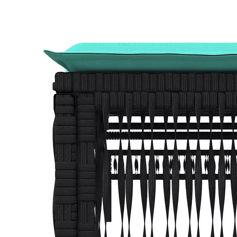 vidaXL Patio Sun Lounger PE rattan Large Multi-Position Backrest