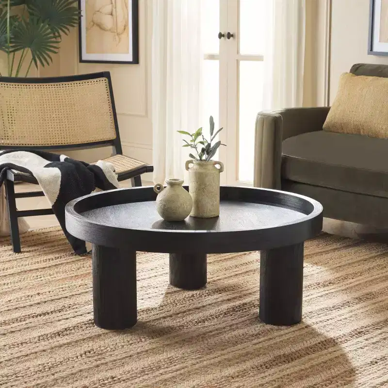 Meek 3 Leg Round Coffee Table - COF6603 - Safavieh