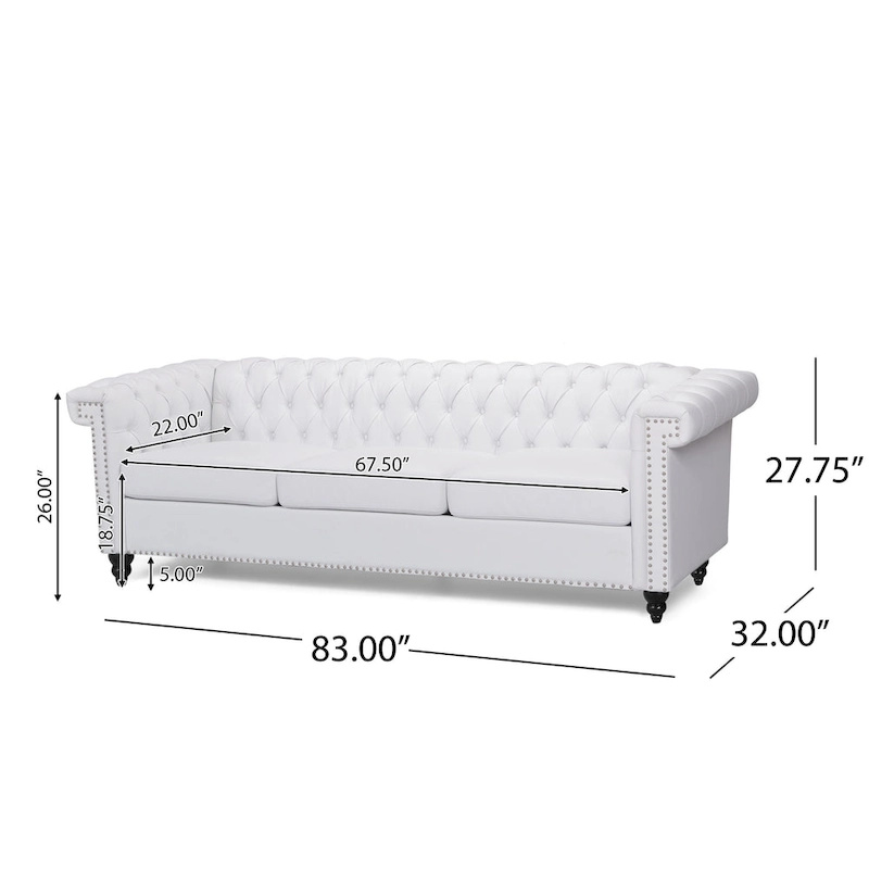 Parkhurst Chesterfield Tufted 3-seat Sofa by Christopher Knight Home