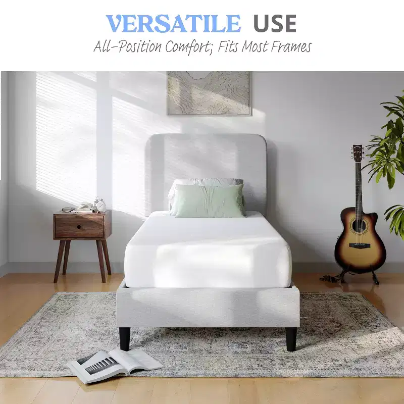 3-Layer Memory Foam Mattress in a Box with Green Tea Infusion, Cooling Gel, CertiPUR-US Certified Foam and Washable Cover