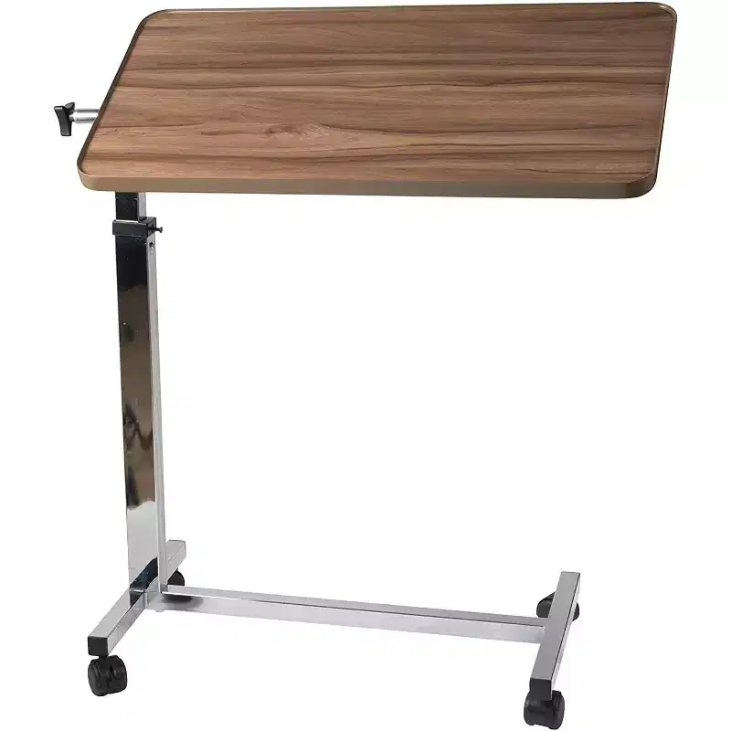 DMI Healthcare Heavy Duty Over Bed Table Tilt Top Table