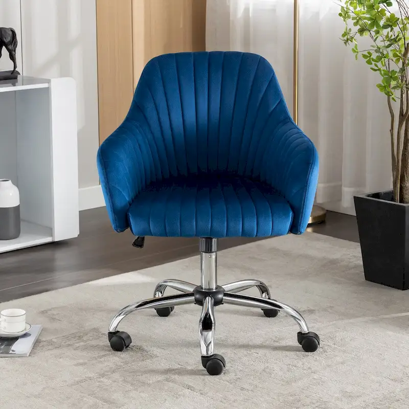 Home Office Leisure Chair with Adjustable Height and Casters