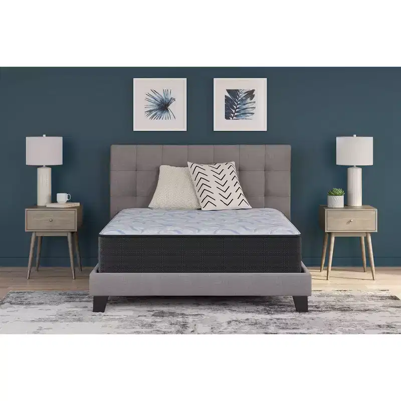 Signature Design by Ashley Elite Springs Firm 14-Inch Mattress - Memory Foam & Wrapped Coils - Bed in a Box