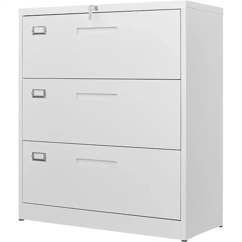 BALHAM TRADE-3 Drawer Metal Filing Organization Office Cabinets with Lock Ideal for Home Office