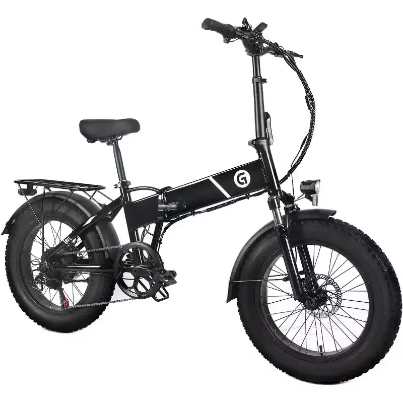 Electric Bike for Adults,20 x 4.0 Fat Tire Folding Ebike,500W 48V Removable Battery and 7-Speed Gears Ideal for Commuting