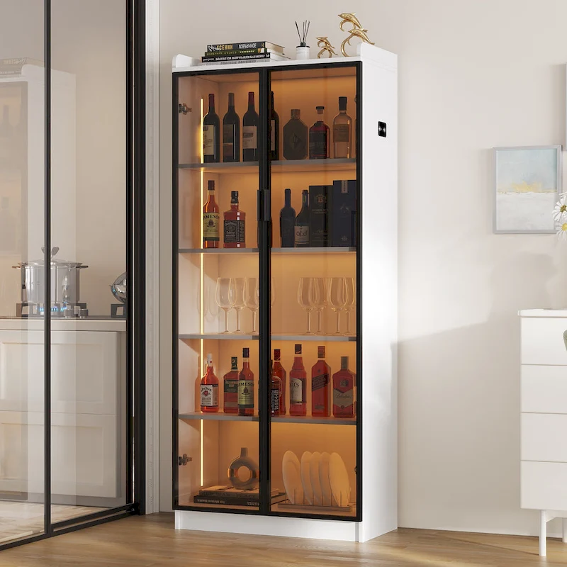 Dining Cabinet with LED light - N/A