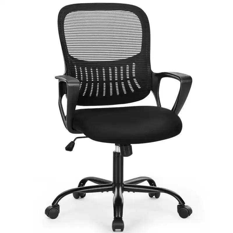 TUYOHW Mesh Swivel Criss Cross Chair on Wheels,41.5 Height Office Chair with Adjustable Height,Gaming Chair for Office