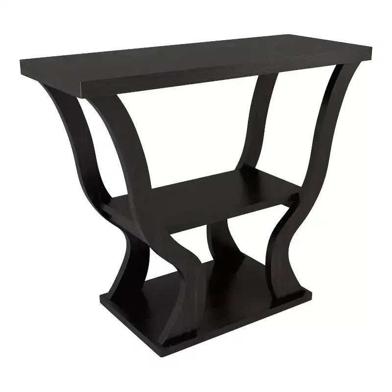 24/7 Shop At Home 39" Niccila Transitional Storage Console Table Espresso