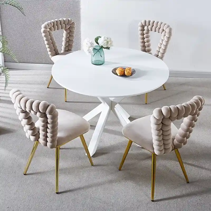 22.04 Accent Chairs with Iron Legs (Set of 2)