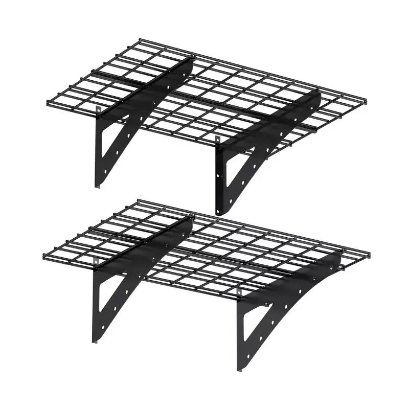 23.6x35.4 Inch Wall Mounted Shelf, Heavy-Duty Metal Multi Functional Storage