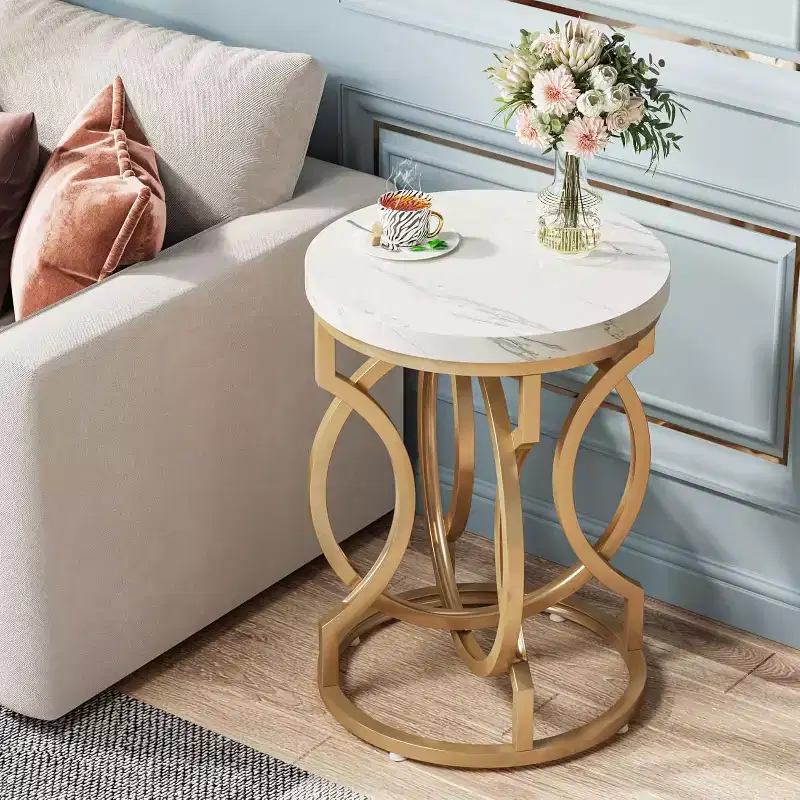 Tribesigns Round End Table