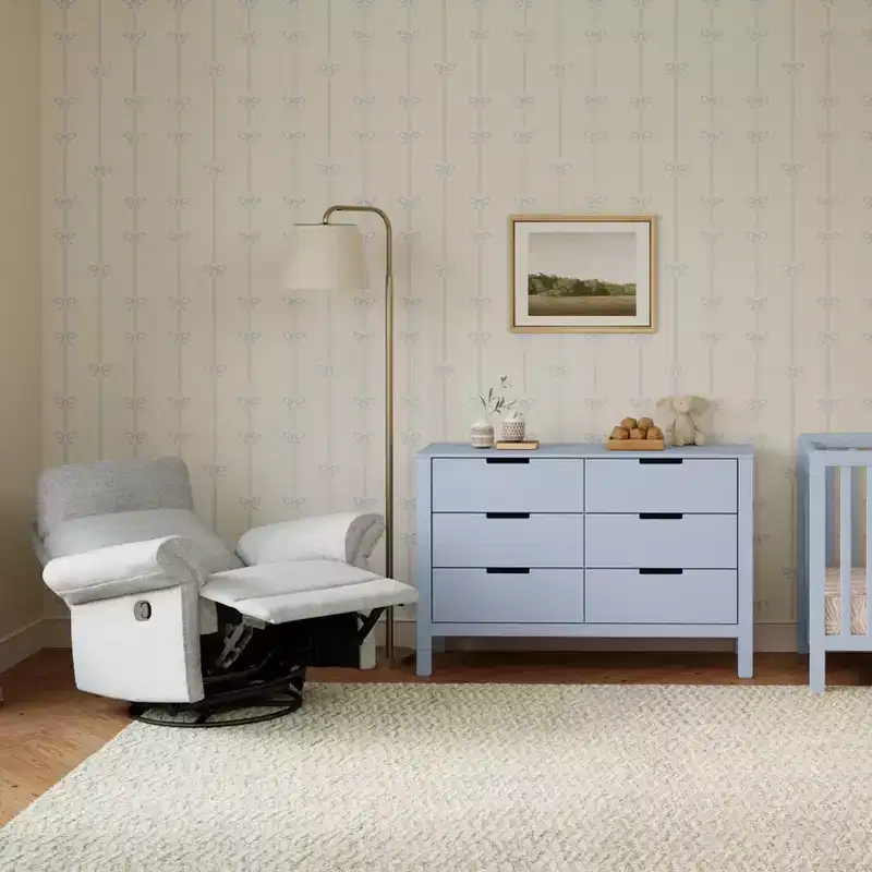 Recliner and Swivel Glider with Adjustable Headrest and Armrests