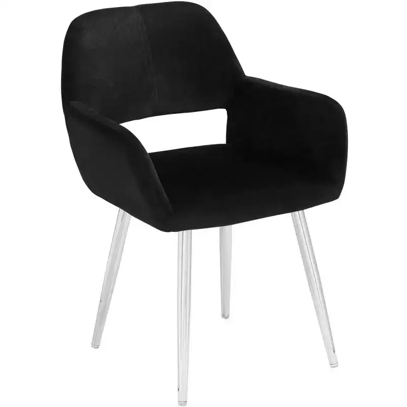 Martin Black Fabric Modern Dining Chair