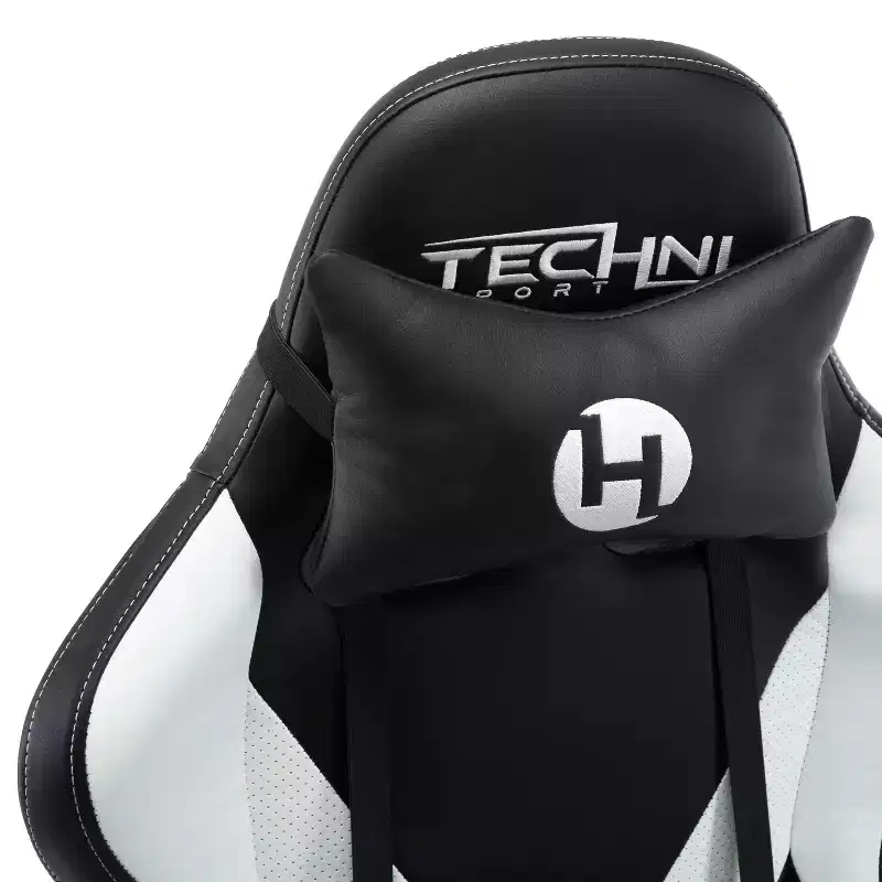TUYOHW Adjustable Ergonomics Gaming Chair,360 Swivel Office Chairs with Head&Lumbar Pillow,90-150 Reclining Chair for Office&Home,250lbs Max,White