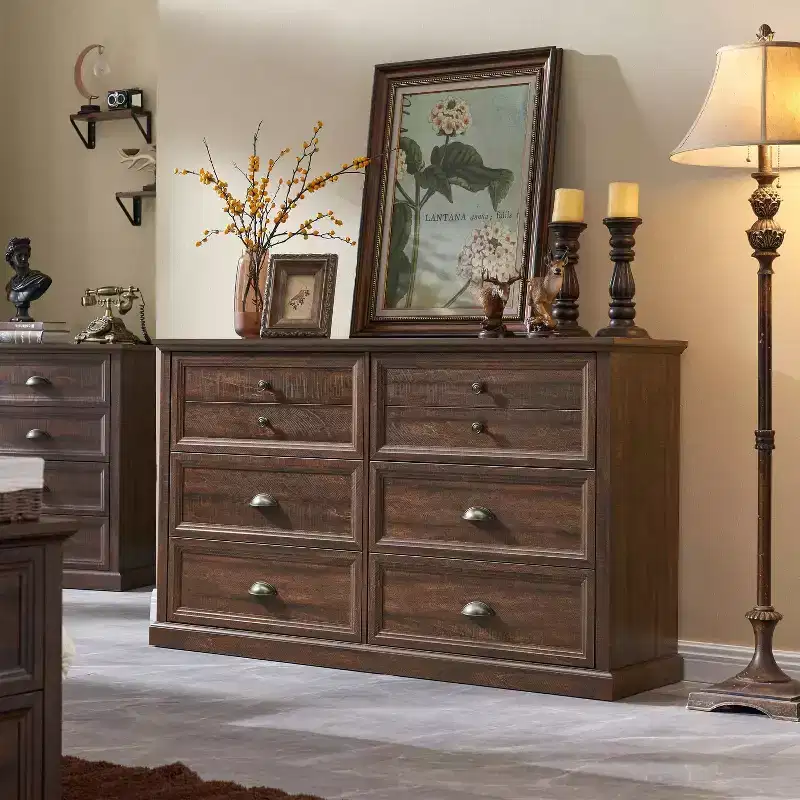Farmhouse Dresser with 6 Drawers, 58