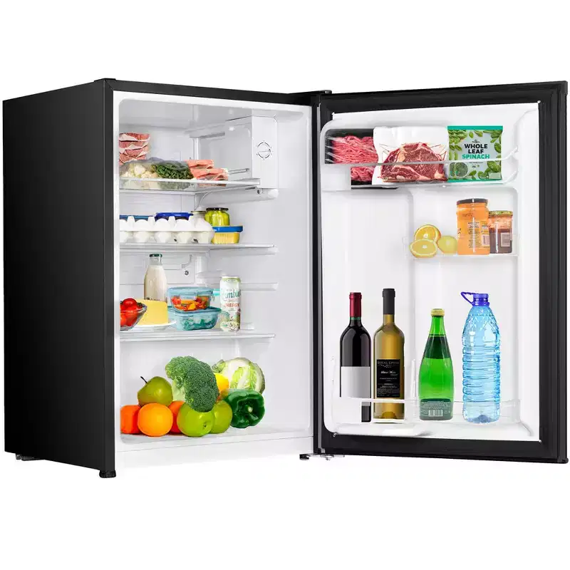 Impecca 2.6 Cu. Ft. Mini Refrigerator with Glass Shelves - Black