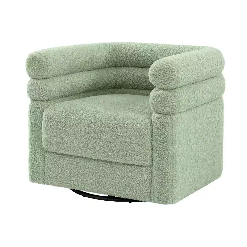Arturo Modern Swivel Chair with One Pillow|ART OF LIVING DESIGNS-SAGE