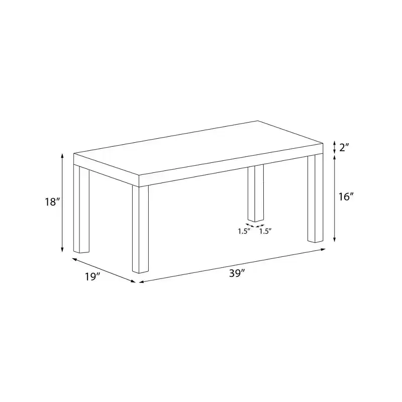 Ameriwood Home Parsons Coffee Table