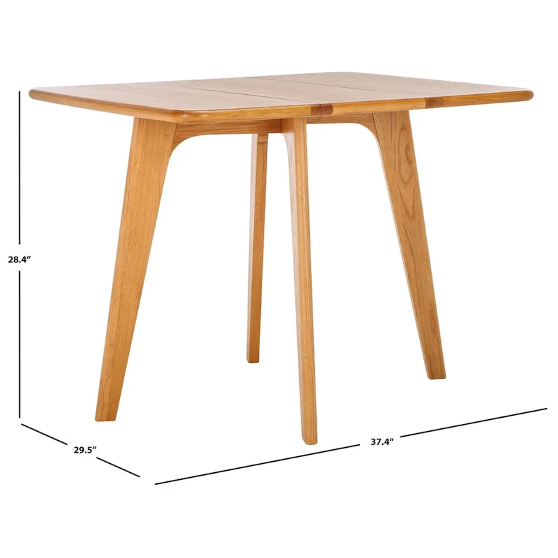 Couture Annliese Natural Gateleg Dining Table - 37   W x 30   D x 28   H - 37Wx30Dx28H
