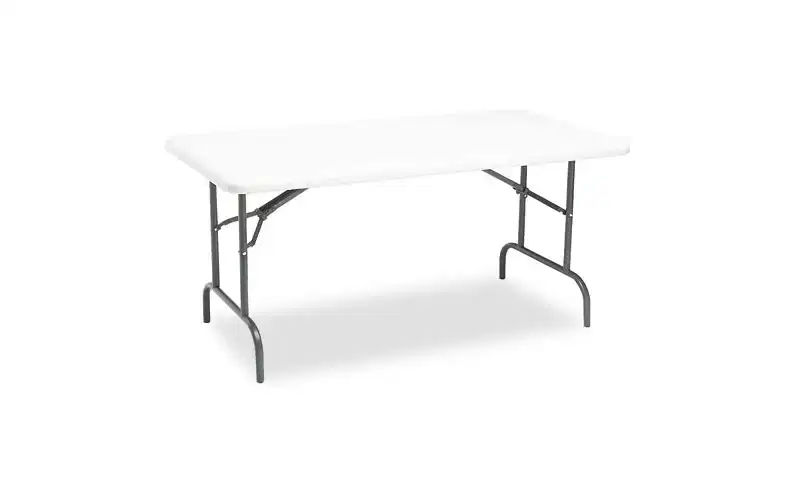 Iceberg IndestrucTable Industrial Folding Table, Rectangular, 60 x 30 x 29, Platinum