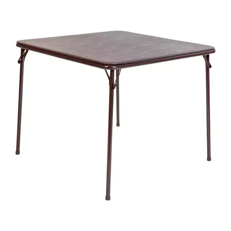Foldable Card Table with Padded Vinyl Top – Seats 4, Portable Folding Design