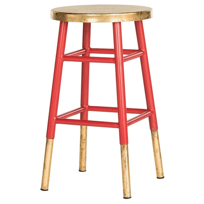 SAFAVIEH Celine 24-inch Navy/ Gold Counter Stool - 13.5 x 13.5 x 24 - 14Wx14Dx24H