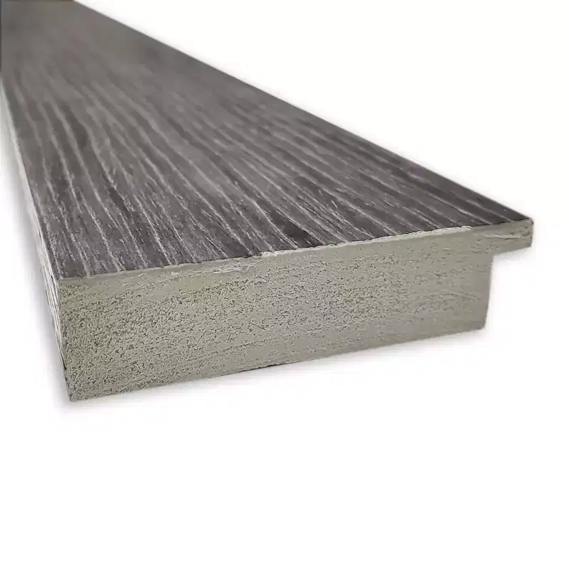 24" x 30" Non-Beveled Pinstripe Plank Gray Bathroom Wall Mirror - : Modern Rectangle, Wall Mount