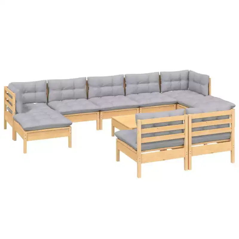 vidaXL Garden Lounge Set with and Cushions