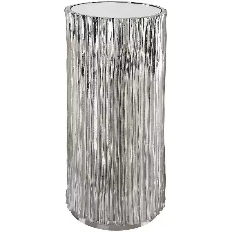 Uttermost Echo 11 Wide Polished Dark Nickel Drink Table